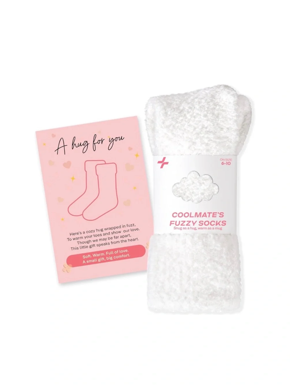 Fuzzy Socks — White Cozy Socks one size
